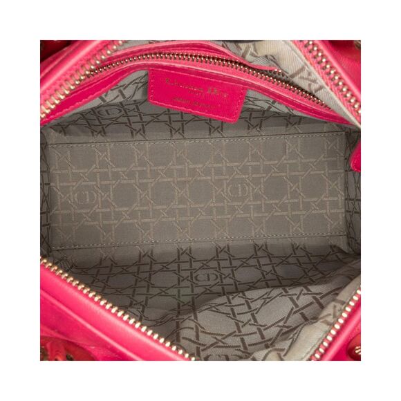 Pre Loved Dior Medium Lambskin Cannage Lady - Picture 5 of 8